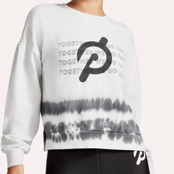 Peloton Daydreamer Together We Go Far Embroidered Tie Dye Pullover Sweatshirt S - Picture 1 of 16